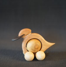 Kugeltiere aus Holz für Sammler Ente " Gerda"